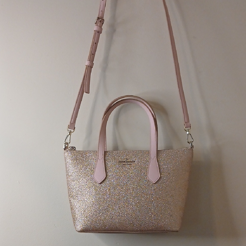 Kate Spade Pink and Gold Crossbody Bag